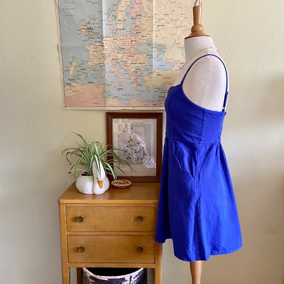 UO Scalloped Cut Back Mini Dress by Cope - Picture 4 of 8